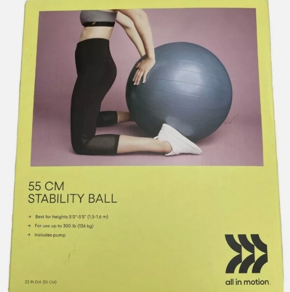 All In Motion 55cm Stability Ball Blue